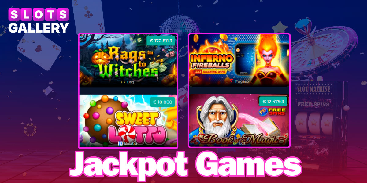 Play Jackpot Games at Slots Gallery