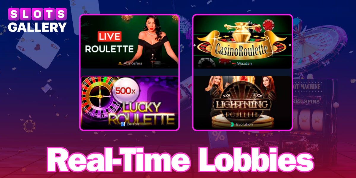 Real-time lobby in Slots Gallery